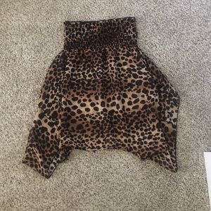 Cheetah tube top